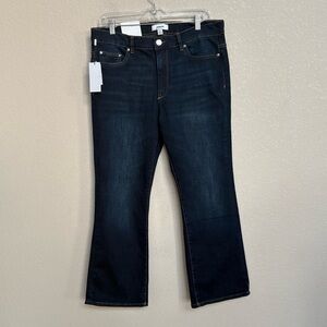 NWT Jason Wu Bardot Cropped Boot Jeans Women’s 14 Dark Wash